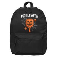 Pickleween Halloween Pickleball Players 16 in Basic Backpack