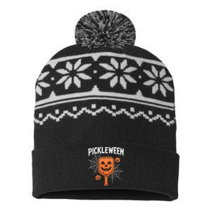 Pickleween Halloween Pickleball Players USA-Made Snowflake Beanie