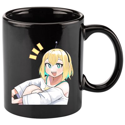 Pikamee Hi 11oz C Handle Ceramic Mug