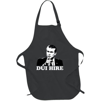 Pete Hegseth Pointing DUI HIRE Funny Political  Full-Length Apron With Pockets