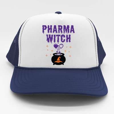 Pharmacist Halloween Pharmacy Tech Women Pharma Witch Trucker Hat