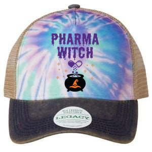 Pharmacist Halloween Pharmacy Tech Women Pharma Witch Legacy Tie Dye Trucker Hat