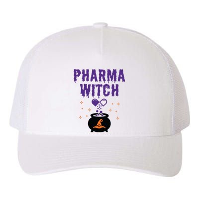 Pharmacist Halloween Pharmacy Tech Women Pharma Witch Yupoong Adult 5-Panel Trucker Hat