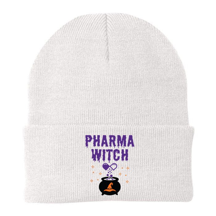 Pharmacist Halloween Pharmacy Tech Women Pharma Witch Knit Cap Winter Beanie