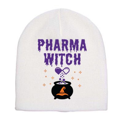 Pharmacist Halloween Pharmacy Tech Women Pharma Witch Short Acrylic Beanie