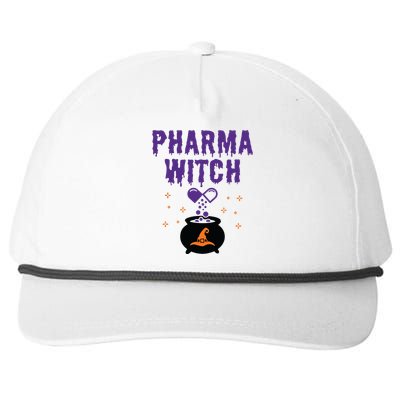 Pharmacist Halloween Pharmacy Tech Women Pharma Witch Snapback Five-Panel Rope Hat