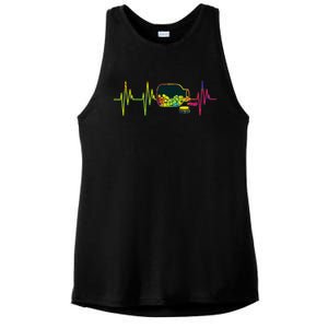 Pharmacist Heartbeat Pharmacy Technician PharmD Graphic Ladies PosiCharge Tri-Blend Wicking Tank