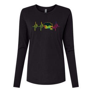 Pharmacist Heartbeat Pharmacy Technician PharmD Graphic Womens Cotton Relaxed Long Sleeve T-Shirt