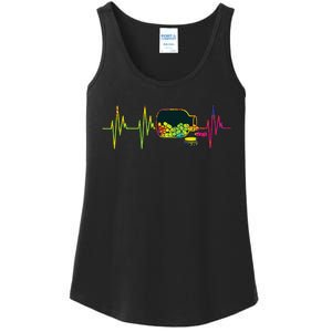 Pharmacist Heartbeat Pharmacy Technician PharmD Graphic Ladies Essential Tank