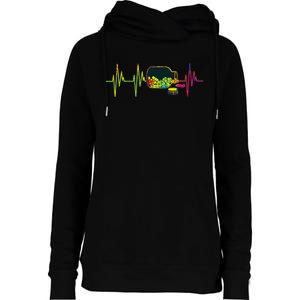 Pharmacist Heartbeat Pharmacy Technician PharmD Graphic Womens Funnel Neck Pullover Hood