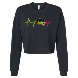 Pharmacist Heartbeat Pharmacy Technician PharmD Graphic Cropped Pullover Crew