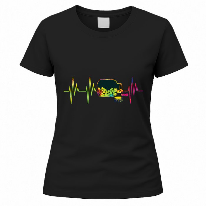 Pharmacist Heartbeat Pharmacy Technician PharmD Graphic Women's T-Shirt