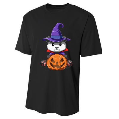 Panda Halloween Panda Lover Gift Panda Pumpkin Halloween Performance Sprint T-Shirt