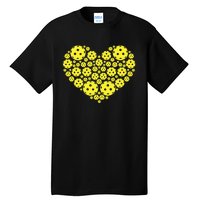 Pickleball Heart Pickleball Game Marker Players Tall T-Shirt