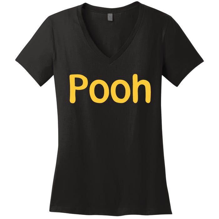 Pooh Halloween Women's V-Neck T-Shirt