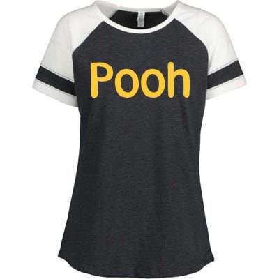 Pooh Halloween Enza Ladies Jersey Colorblock Tee