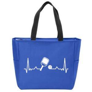 Pickleball Heartbeat Pickleball Player Great Gift Zip Tote Bag