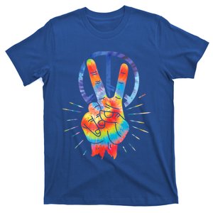 Peace Hand Peace Sign Tie Dye T-Shirt