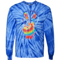 Peace Hand Peace Sign Tie Dye Tie-Dye Long Sleeve Shirt