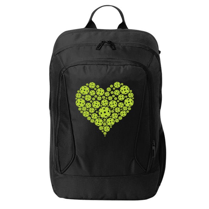 Pickleball Heart Professional Pickleball Game Players Great Gift City Backpack