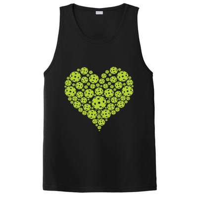 Pickleball Heart Professional Pickleball Game Players Great Gift PosiCharge Competitor Tank