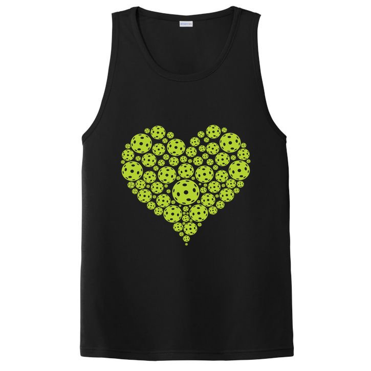 Pickleball Heart Professional Pickleball Game Players Great Gift PosiCharge Competitor Tank