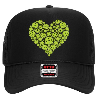 Pickleball Heart Professional Pickleball Game Players Great Gift Trucker Hat