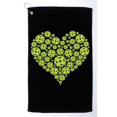 Pickleball Heart Professional Pickleball Game Players Great Gift Golf Towel