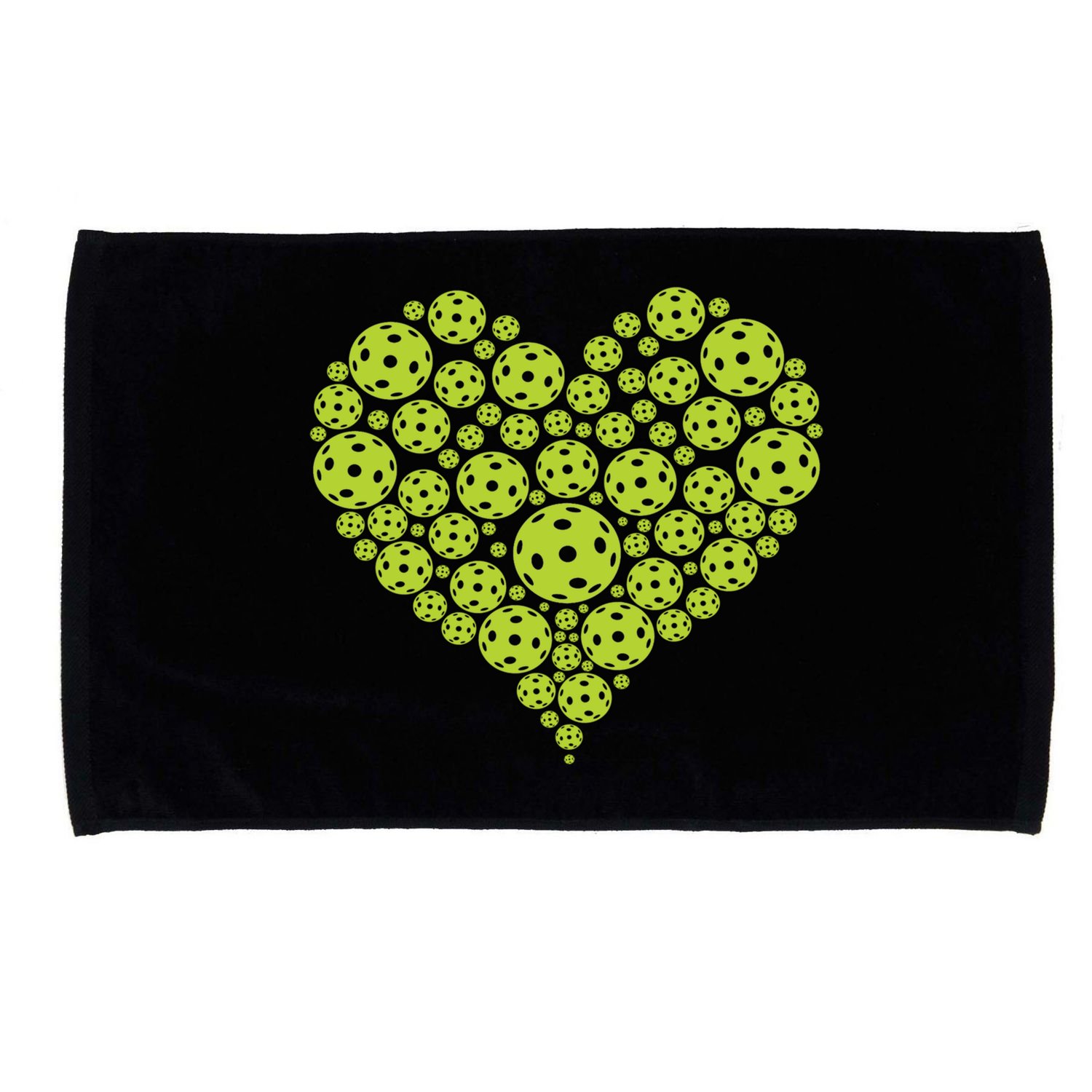 Pickleball Heart Professional Pickleball Game Players Great Gift Microfiber Hand Towel