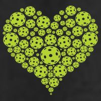 Pickleball Heart Professional Pickleball Game Players Great Gift Microfiber Hand Towel