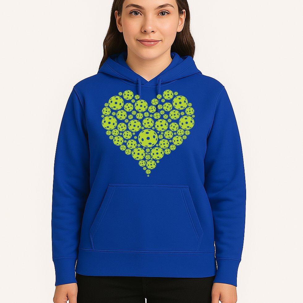 Pickleball Heart Professional Pickleball Game Players Great Gift Hoodie