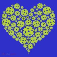 Pickleball Heart Professional Pickleball Game Players Great Gift Tall T-Shirt