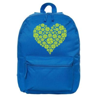 Pickleball Heart Professional Pickleball Game Players Great Gift 16 in Basic Backpack