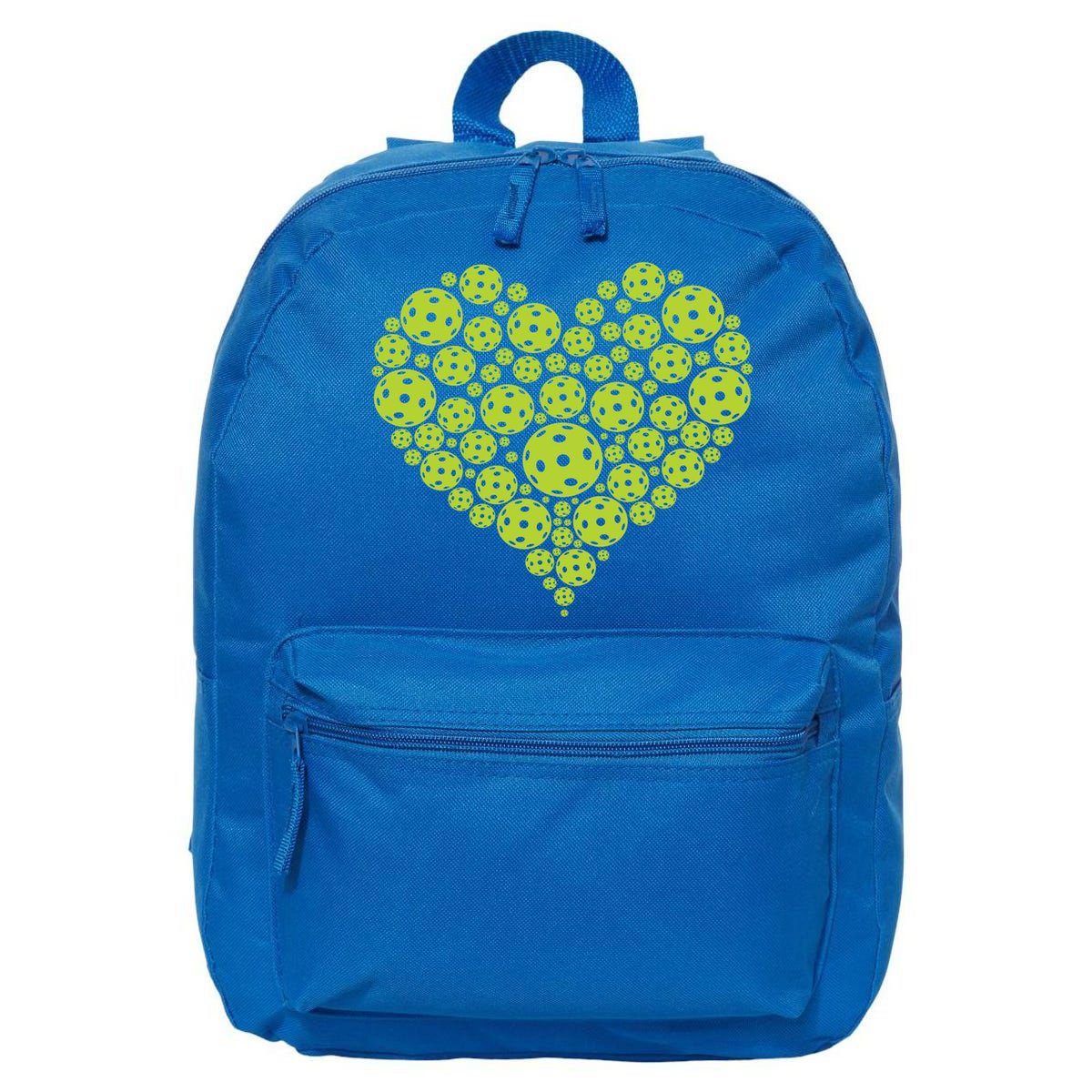 Pickleball Heart Professional Pickleball Game Players Great Gift 16 in Basic Backpack