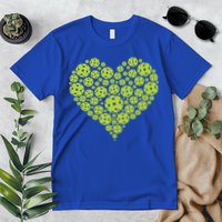 Pickleball Heart Professional Pickleball Game Players Great Gift Premium T-Shirt