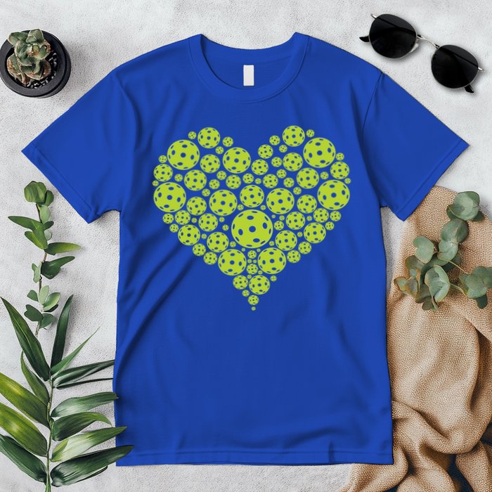 Pickleball Heart Professional Pickleball Game Players Great Gift Premium T-Shirt