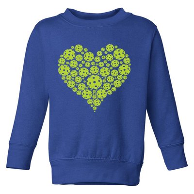 Pickleball Heart Professional Pickleball Game Players Great Gift Toddler Sweatshirt