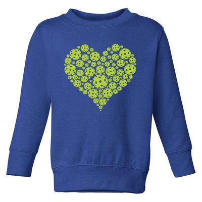 Pickleball Heart Professional Pickleball Game Players Great Gift Toddler Sweatshirt