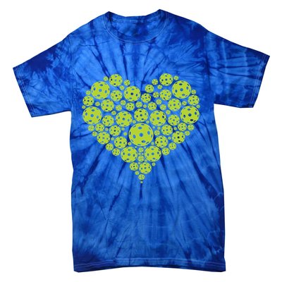 Pickleball Heart Professional Pickleball Game Players Great Gift Tie-Dye T-Shirt