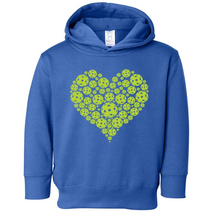 Pickleball Heart Professional Pickleball Game Players Great Gift Toddler Hoodie