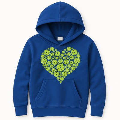Pickleball Heart Professional Pickleball Game Players Great Gift Kids Hoodie