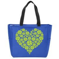 Pickleball Heart Professional Pickleball Game Players Great Gift Zip Tote Bag