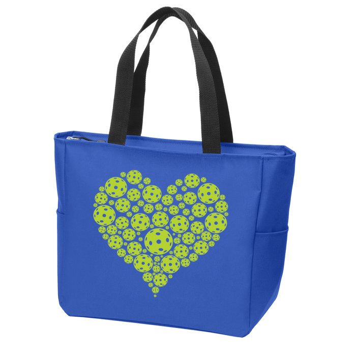 Pickleball Heart Professional Pickleball Game Players Great Gift Zip Tote Bag