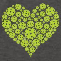 Pickleball Heart Professional Pickleball Game Players Great Gift Vector Backpack