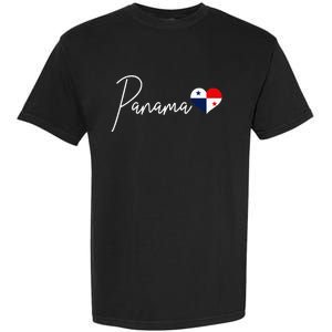 Panama Heart Pride Panamanian Flag Garment-Dyed Heavyweight T-Shirt