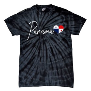 Panama Heart Pride Panamanian Flag Tie-Dye T-Shirt