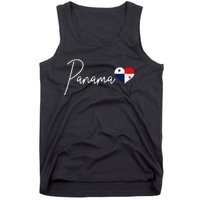 Panama Heart Pride Panamanian Flag Tank Top