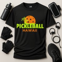Pickleball Hawaii Palm Tree Gift Performance Shirt