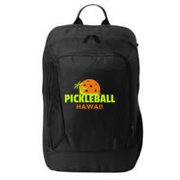 Pickleball Hawaii Palm Tree Gift City Backpack