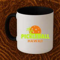 Pickleball Hawaii Palm Tree Gift Mug